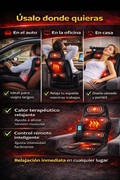 ThermaRelax Pro – Asiento Masajeador con Calor para Espalda y Muslos